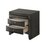 Crown Mark Emily Nightstand in Grey