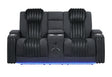 U8000 Pwr Console Rec Loveseat with PHR, LED and Speaker