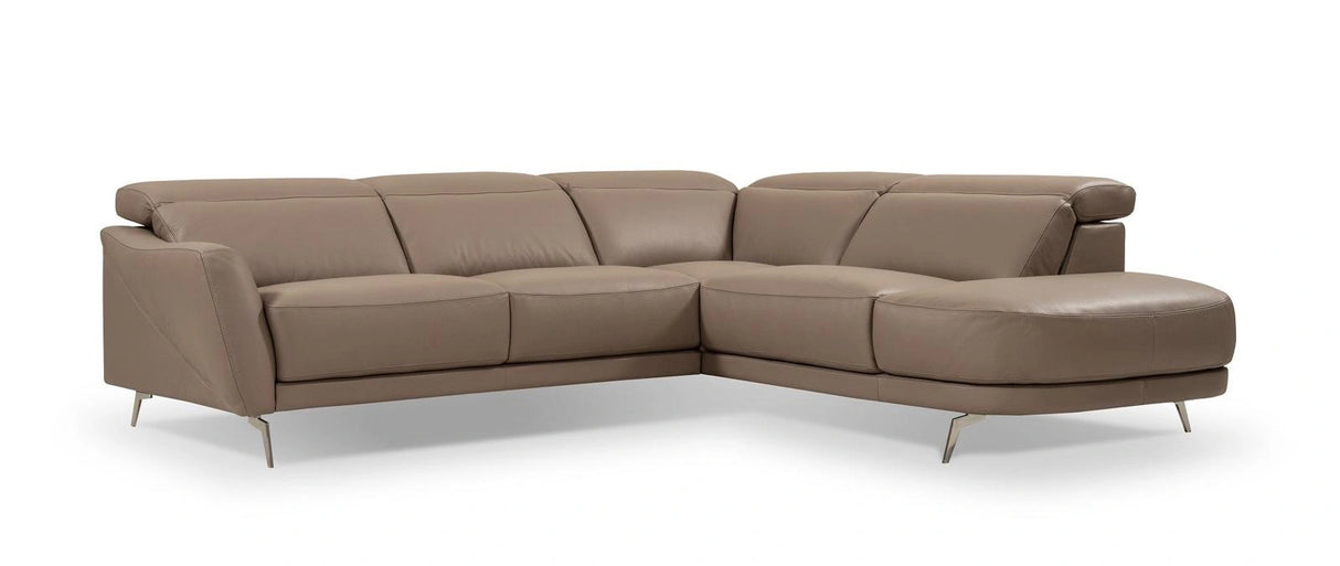 J&M Furniture I730 Right Hand Facing Chaise Sectional in Cognac
