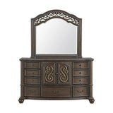 Brunswick Dresser and Mirror Set in Mahogany
