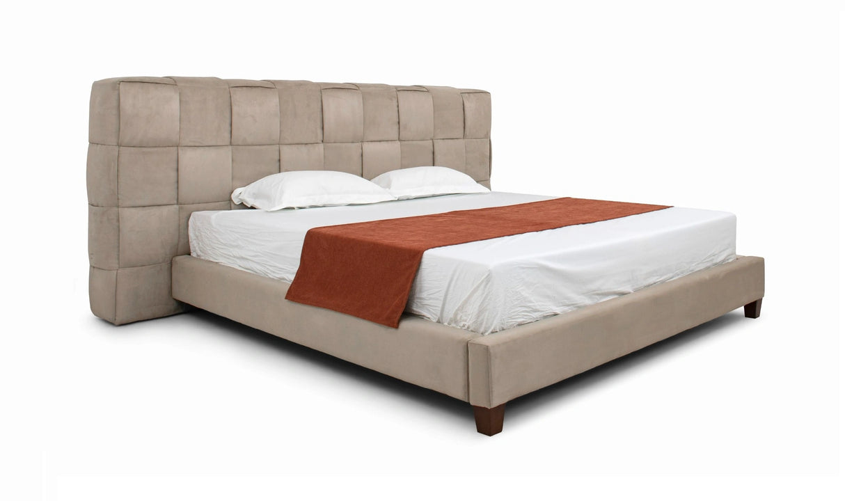 McKamey - Modern Beige Fabric Bed