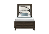 Harmony Brown Bed with LED
