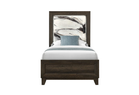 Harmony Brown Bed with LED