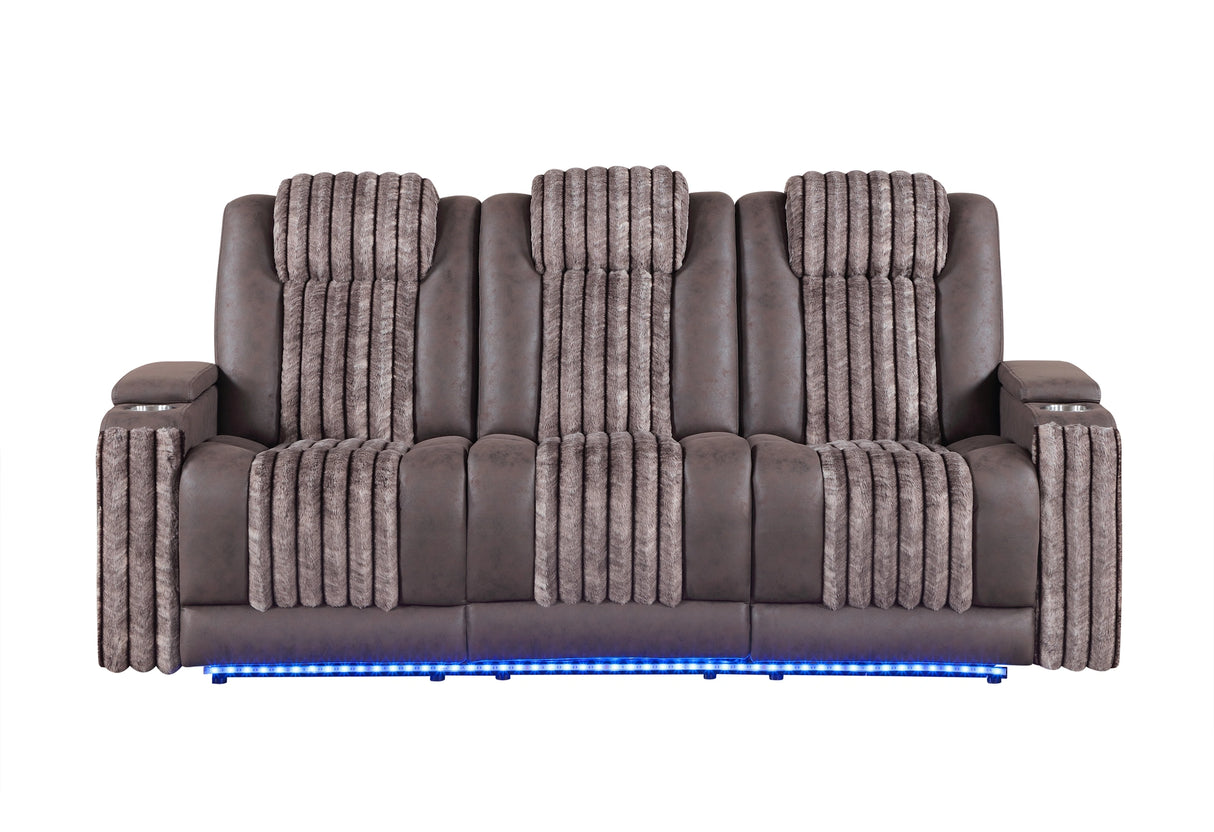 U8000 Pwr Rec Sofa with PHR, Ddt, Reading and LED