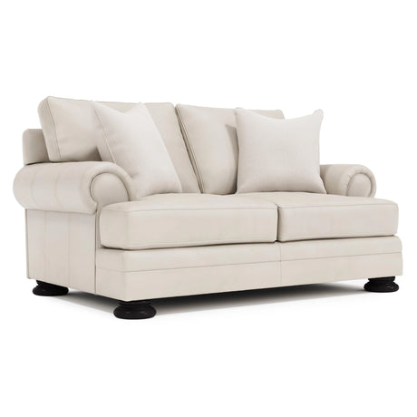 Foster Leather Loveseat Without Nails