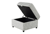 U9401 Nickel Sofa Bed Ottoman with Storage