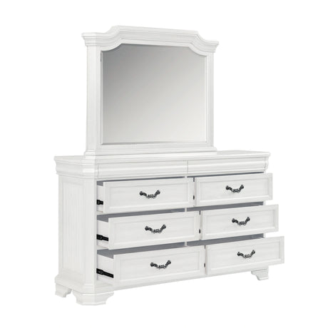 Lyndhurst Landscape Mirror- Vintage White