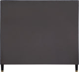 Harlie Grey Velvet Full Bed