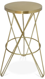 Mercury Gold Bar Stool