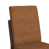 Brisbane Standard Height Dining Set in Brown-Table and Four Fabric Chairs