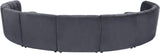 Limitless Grey Velvet 9pc. Modular Sectional