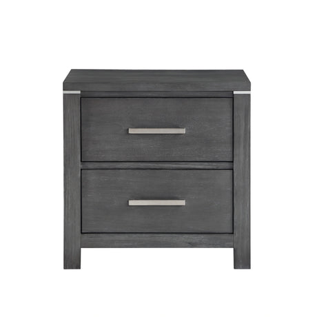 Odessa Nightstand-Charcoal