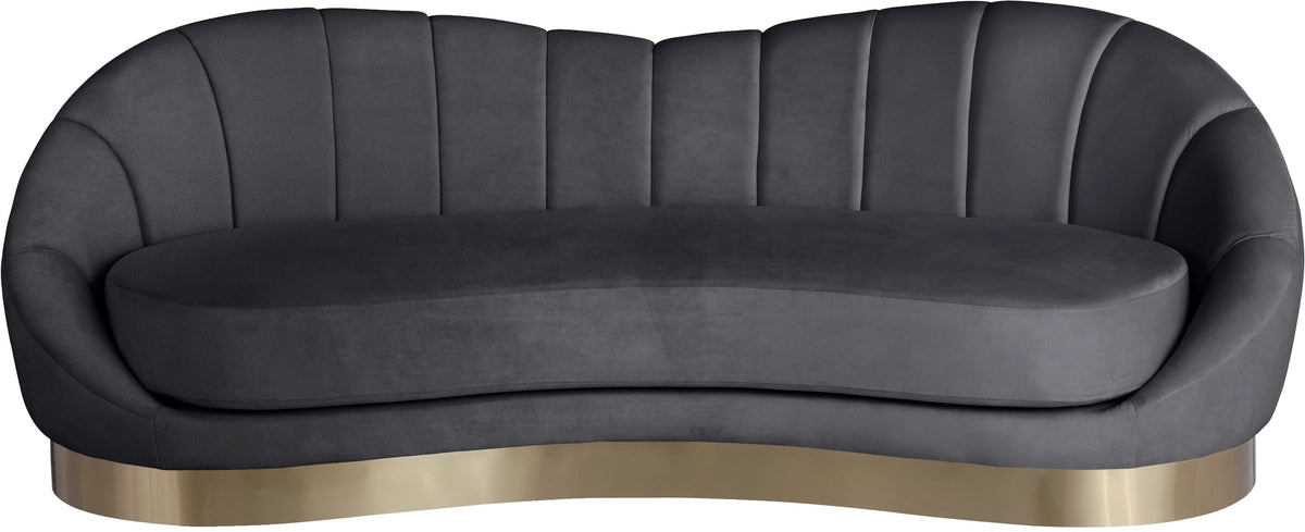 Shelly Grey Velvet Sofa