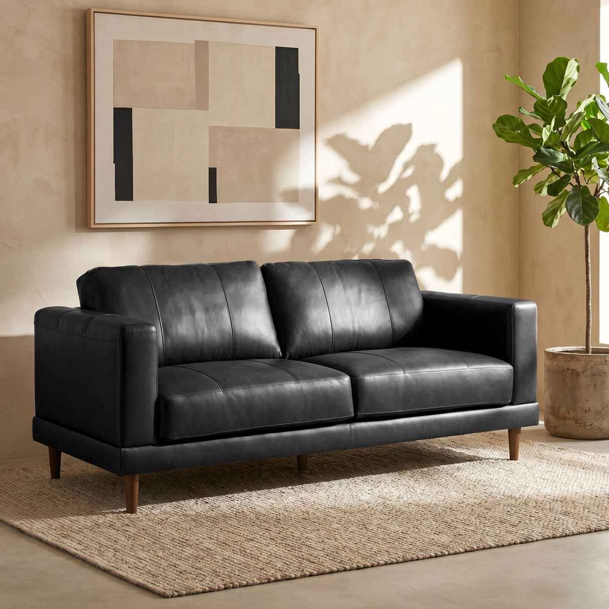 Hampton Loveseat In Fiero (Top Grain/PVC)