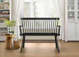 Crown Mark Furniture Jerimiah Spindleback Bench in Black image