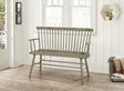 Crown Mark Furniture Jerimiah Spindleback Bench in Gray image