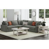 Avalanche End Table with USB in Antique White