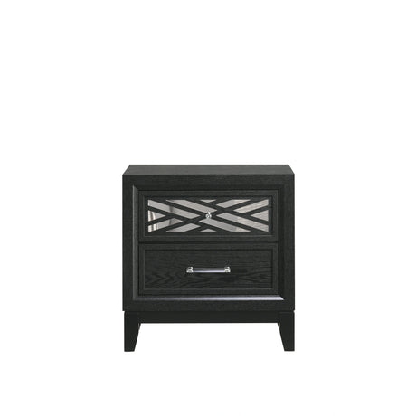 Obsidian Nightstand-Black