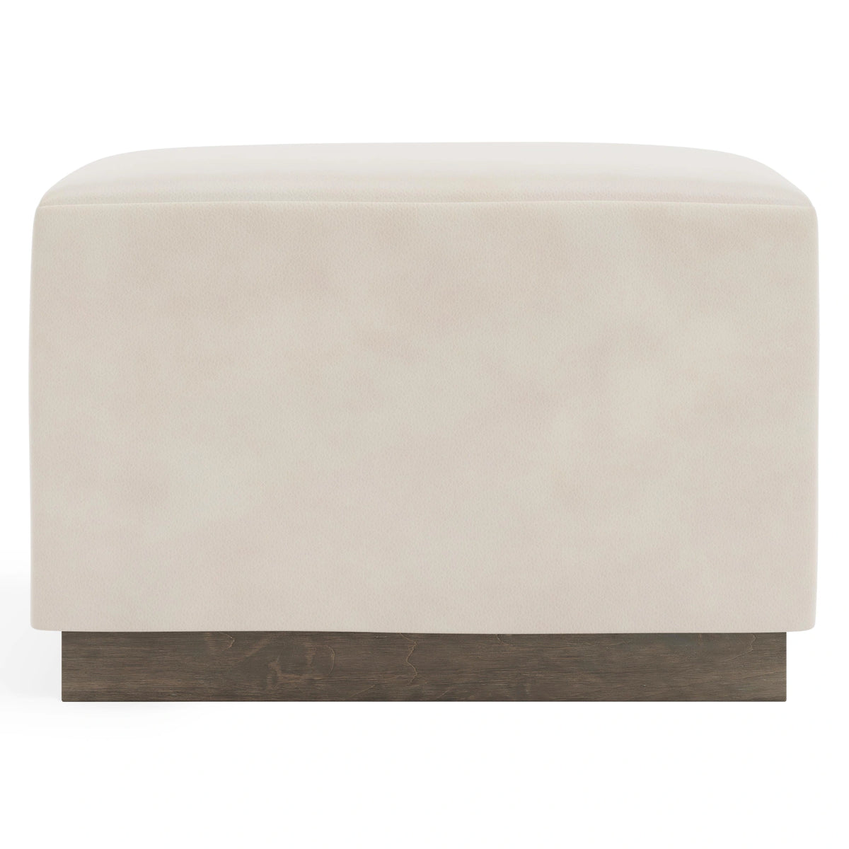 Merino Leather Ottoman