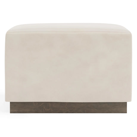 Merino Leather Ottoman