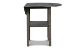 Gia 3 Pc 42" Counter Drop Leaf Table & 2 Chairs-Gray