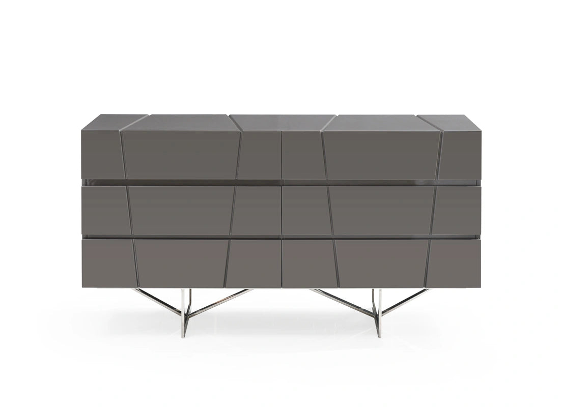 Chrysler Modern Grey Bedroom Set