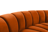 Infinity Cognac Velvet 7pc. Modular Sectional