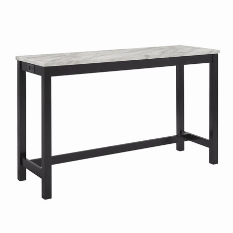 Celeste Theater Bar Table W/ 3 Stools-Gray