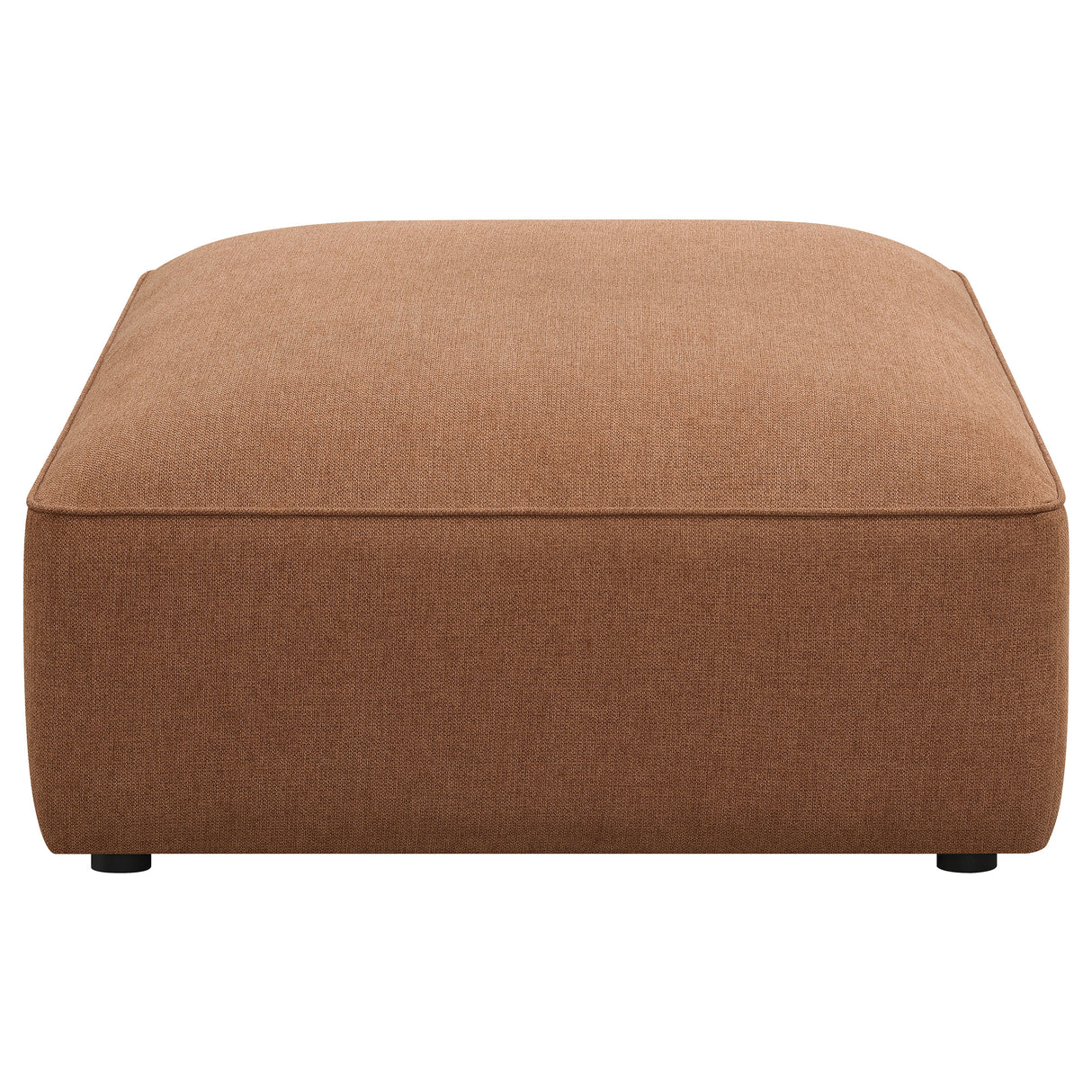 Jennifer Square Upholstered Ottoman Grey