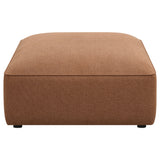 Jennifer Square Upholstered Ottoman Grey