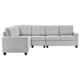 Georgina 4-piece Upholstered Modular Sectional Sofa Beige