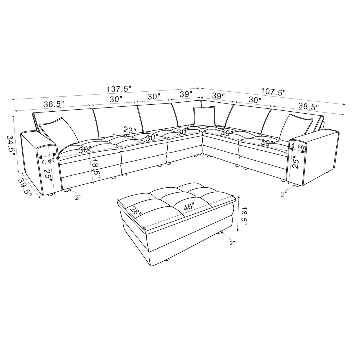 Atlantic Modular Sectionals