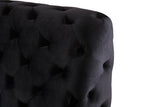Legend Modern Black Velvet & Gold Bed
