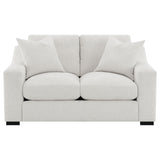 Ashlyn Upholstered Sloped Arms Loveseat White
