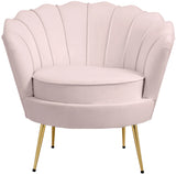 Gardenia Pink Velvet Chair