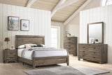 Crown Mark Millie Full Panel Bed in Grey