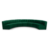Limitless Green Velvet 7pc. Modular Sectional
