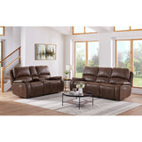 Atlantis Living Room Set in Heritage Brown