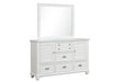Jamestown Landscape Mirror- White