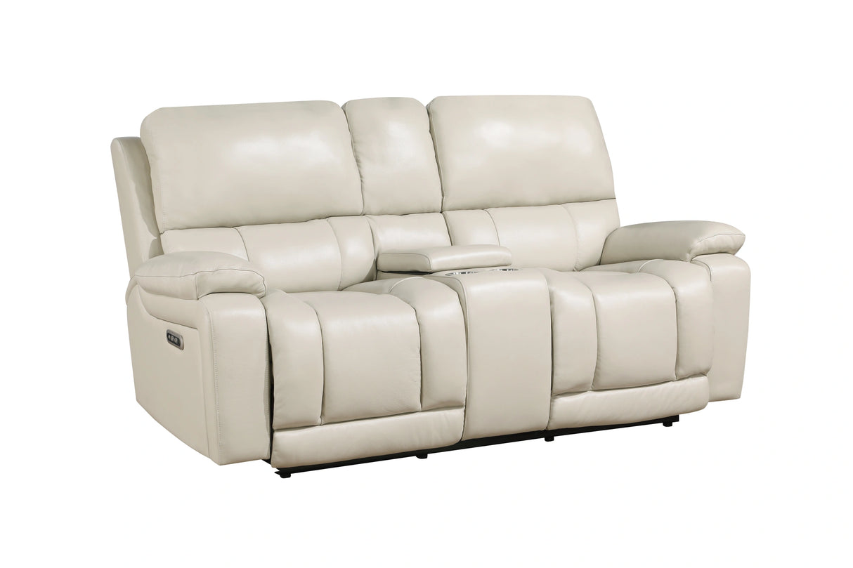CICERO CONSOLE LOVESEAT W/ PWR FR & HR-CREAM
