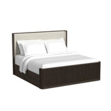 Sylvie UPH Bed with White Fabric