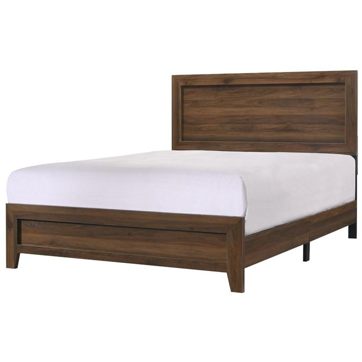Crown Mark Millie Queen Panel Bed in Brown Cherry image