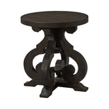 Stone Occasional Side Table With PU Base