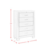 PLATINUM YOUTH FULL 5PC BEDROOM SET