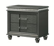 Crown Mark Furniture Adira 2 Drawer Nightstand in Silver image