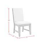 Donovan 7PC Standard Height Dining Set-Table, Four Side Chairs & Two Arm Chairs in Gray