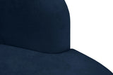 Mitzy Navy Velvet Loveseat