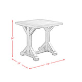 Finn Trestle Base End Table
