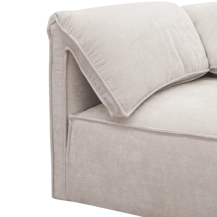 Gene - Modern Light Grey Fabric Modular Sectional Sofa-4-Piece Sectional