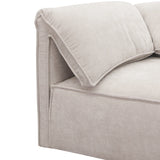 Gene - Modern Light Grey Fabric Modular Sectional Sofa-4-Piece Sectional